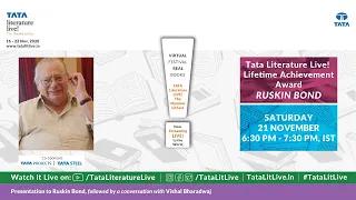 Tata Literature Live! Lifetime Achievement Award | Ruskin Bond