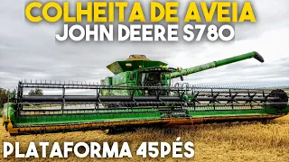 MAIS UM DIA DE COLHEITA APRENDA A COLHER NA S780 || ALTA TECNOLOGIA colheitadeira JohnDeere S780 🇧🇷