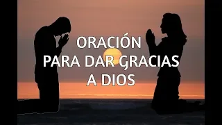 Oración para Dar gracias a Dios