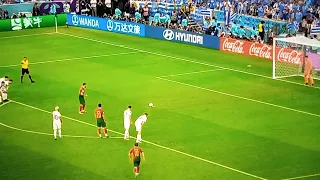 bruno fernandes penalty goal/ Portugal -2 vs Uruguay -0