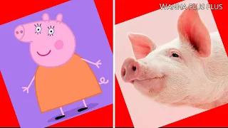 Peppa Pig Characters If They Were in REAL LIFE 2022 💥 @Wanna Plus Plus