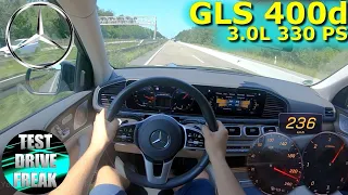 2021 Mercedes Benz GLS 400d 4Matic 330 PS TOP SPEED AUTOBAHN DRIVE POV