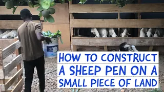 How to construct a simple sheep house on a small piece of land | 2023 | Africa - Ghana