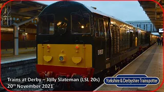 The Jolly Slateman and Northern Belle - Trains at Derby - 20th November 2021