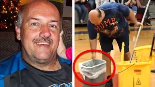 While This Janitor Was Cleaning Up, He Found A Bag In The Trash That Left Him In Disbelief
