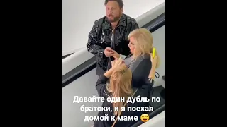 Стас Михайлов на съёмках клипа