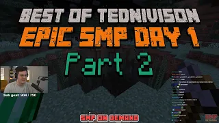 Best of Ted Nivison (Epic SMP Day 1) Presents & Roommates ft. Traves, Slimecicle, Ryan & Justin [P2]