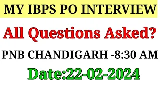 My Ibps Po Interview Experience(Msc Physics) || IBPS PO INTERVIEW 2024 || Questions Asked to Me?