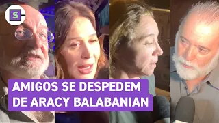 Velório de Aracy Balabanian: Claudia Rodrigues, Marisa Orth e mais amigos se emocionam em despedida