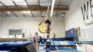 Level 9/10 Beam Training with Coach Paige | Gymnastics Training