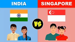 India VS Singapore Country Comparison 2020 - Singapore VS India 🇮🇳🇸🇬