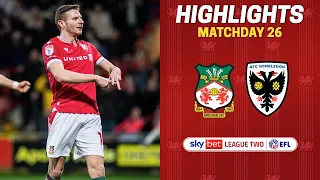 HIGHLIGHTS | Wrexham AFC vs AFC Wimbledon