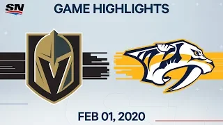 NHL Highlights | Vegas Golden Knights vs. Nashville Predators – Feb. 1, 2020