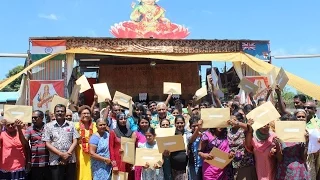 Fijian Prime Minister hands over Land-Leases Approval Notices at Field 40, Lautoka.