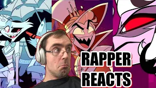 Rapper Reacts To Hazbin Hotel Songs "Loser, Baby" "Hell's Greatest Dad" and "Respectless"