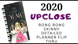 UPCLOSE RONG RONG 2020 Skinny Happy Planner  DETAILED Flip Thru | HOW I'm USING it BEFORE 2020