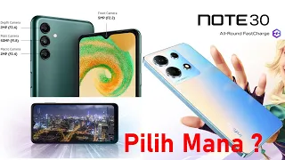 Samsung Galaxy A04s VS Infinix Note 30 | Smartphone 2 Jutaan