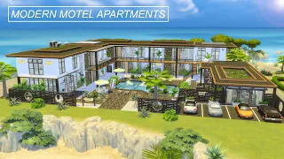 Modern Motel Apartments 🔑 | No CC | The Sims 4 | Stop Motion