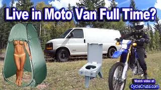 Living in Bug Out Moto Van | Moto Vlog