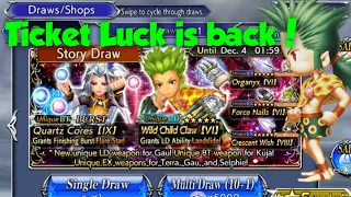 Aaand the luck is back!! Gau Lost Chapter pulls (tickets)  - DFFOO GL