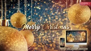 New Year Christmas Wishes 🎅 After Effects Template 🎄 AE Templates