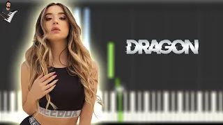 Lola Indigo - DRAGÓN | Instrumental Piano Tutorial / Partitura / Karaoke / MIDI