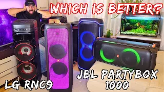 JBL Partybox 1000 VS LG RNC9 Cross-Comparison Review