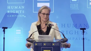 Ken Burns Presents Meryl Streep with HRC's National Ally for Equality Award