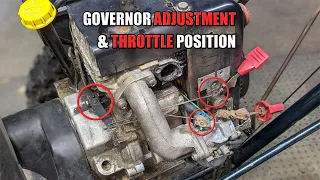 How to Set the Governor on a Tecumseh HMSK Snowblower Engine