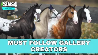 10 Sims 4 Horse Gallery Creators you must follow!