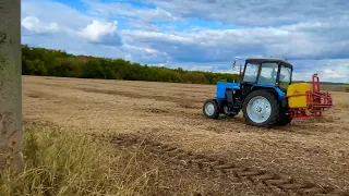 Шось страшне ❗️оприскування на автопілоті МТЗ який їзде сам , вношу добрива під пшеницю