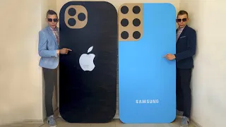 iPhone 13 vs Samsung S22 Cardboard Incoming Call