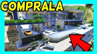 ✅Como COMPRAR CASAS en GTA 5 MODO HISTORIA[sin MODS ni Trucos]🚀 comprar Mansiones GTA V (2024)!!