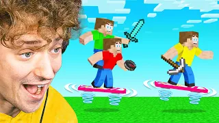 HOVERBOARD HUNTERS Vs SPEEDRUNNER In Minecraft!