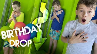 Conquering a HUGE DROP SLIDE - Zac & Chris 12th Birthday Special