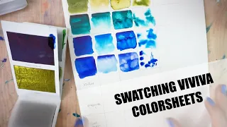 Swatching Viviva Color Sheets - First Impressions