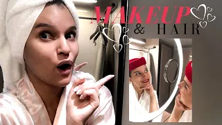 MY MAKE UP AND HAIR ROUTINE AS AN EMIRATES CABIN CREW: Easy make up for flight attendants