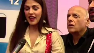 Rhea chakraborty with Mahesh Bhatt😎