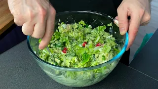 DER KÖSTLICHSTE SALAT! Einfaches Rezept! Gesunder Salat