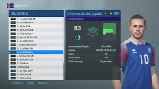 Pes 2019- Island - Players Faces & Ratings