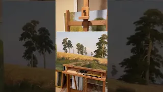 Oil Painting Master Copy after Ivan Shishkin's "Rye"