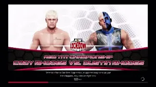 Cody Rhodes vs Dustin Rhodes Aew Tnt Championship match Aew Lockdown