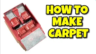 How to make Car Carpet for a Model Car