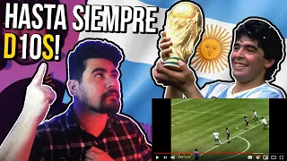 LA MANO DE DIOS - Canción de MARADONA 🇦🇷 REACCIÓN | Homenaje de PERUANO 🇵🇪 al MÁS GRANDE del Fútbol