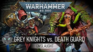 Kaldor Draigo vs Mortarion - Grey Knights vs Death Guard - A Warhammer 40,000 Battle Report