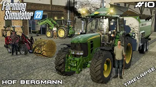FEEDING and BEDDING all animals on FARM | Hof Bergmann | Farming Simulator 22 | Episode 10