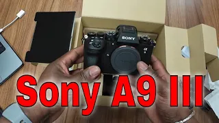 Unboxing THE SONY A9 III Camera #sony #camera