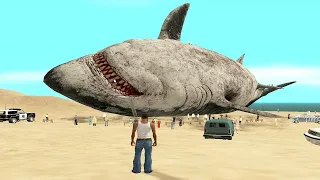 WORLD'S BIGGEST SHARK in GTA San Andreas History Found(Megalodon Shark)