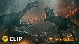 T-Rex & Therizinosaurus vs Giganotosaurus | Jurassic World Dominion (2022) Movie Clip HD 4K