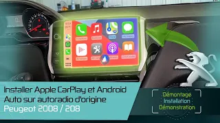 Installation-Ajouter Carplay/Android Auto Peugeot 208 et 2008